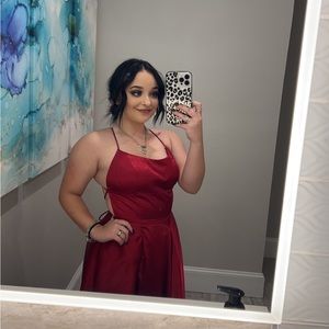 Sherry Hill Satin Prom Dress